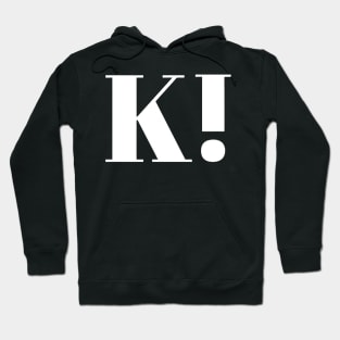 initial k Hoodie